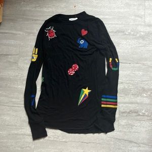 Lauren Moshi LS waffle top